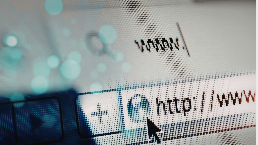 Close up of a web browser address bar with http www, representing website development and platform setup for New Zealand businesses.