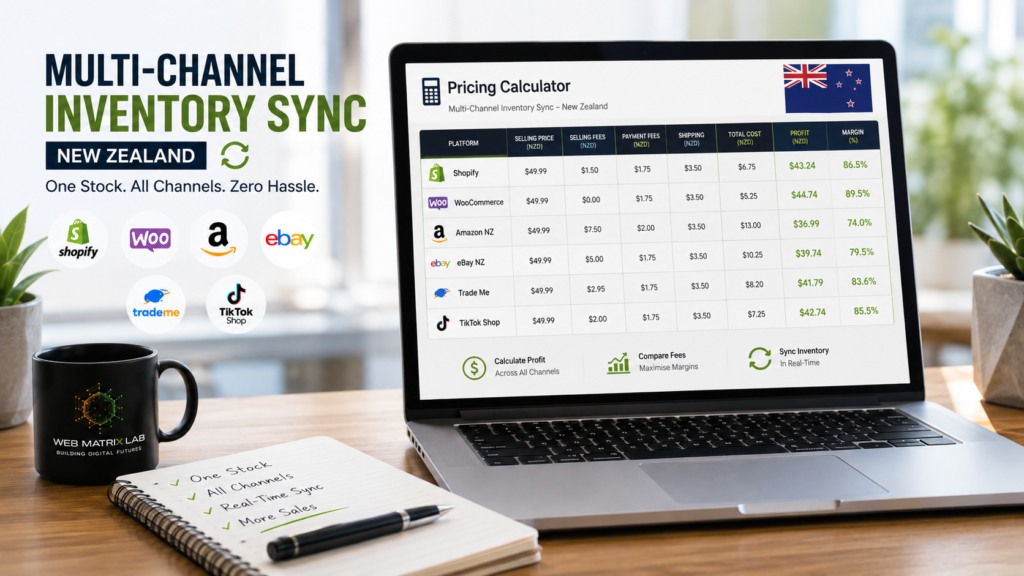 Multi-channel product listing management for businesses selling products across different online marketplaces.