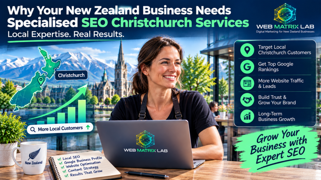 Specialised SEO Christchurch services helping New Zealand businesses improve local Google rankings, increase website traffic, generate qualified leads, and grow their online presence.