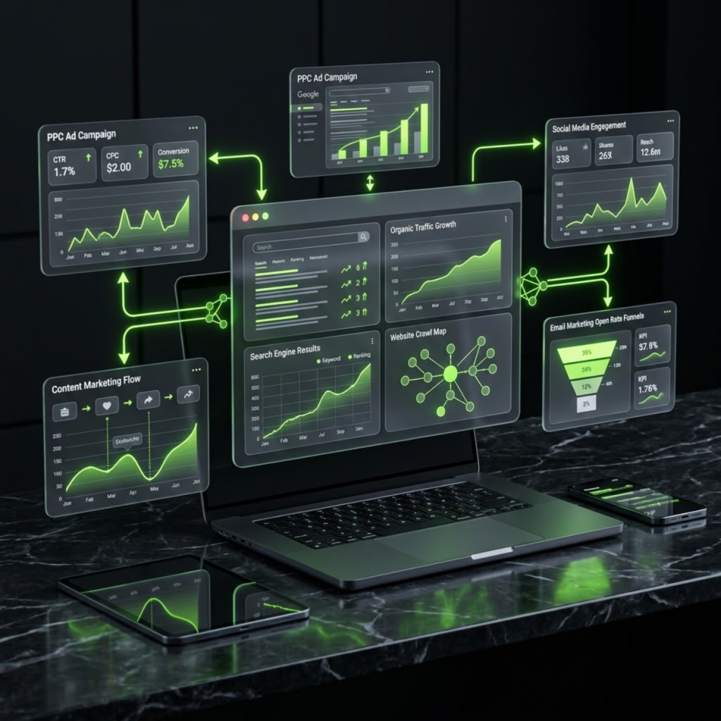 Full-stack web development for secure and scalable custom business applications