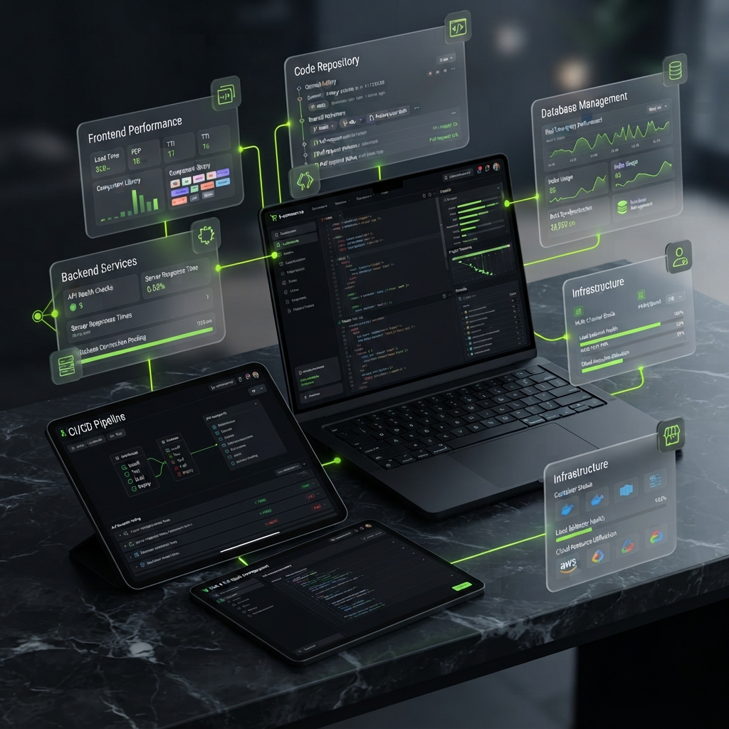 Full-stack web development for secure and scalable custom business applications