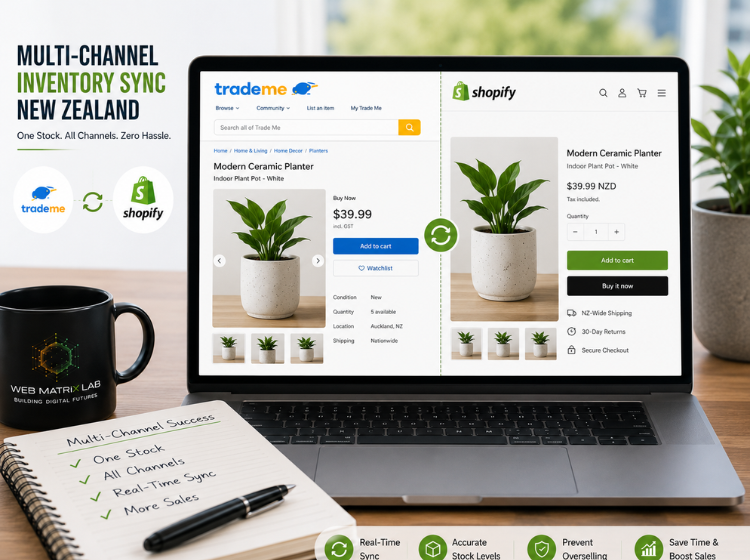 eCommerce inventory synchronisation NZ connecting stock levels across multiple online stores and marketplaces