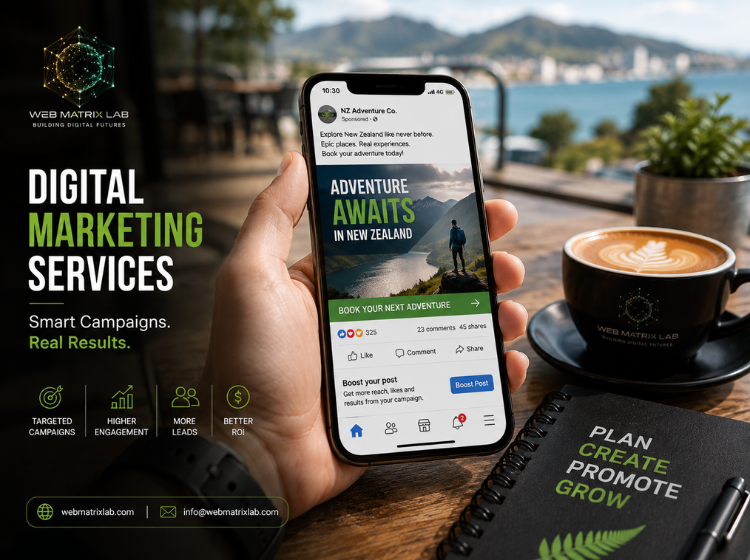 Digital marketing strategy designed to increase online visibility and leads