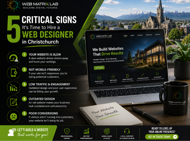 Professional website design services for businesses across Christchurch