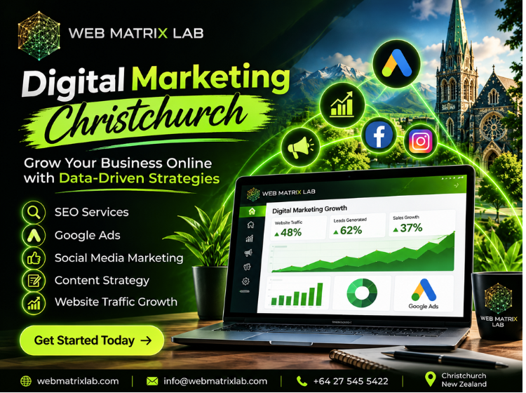 Targeted digital marketing campaign improving online engagement and customer reach in Christchurch.