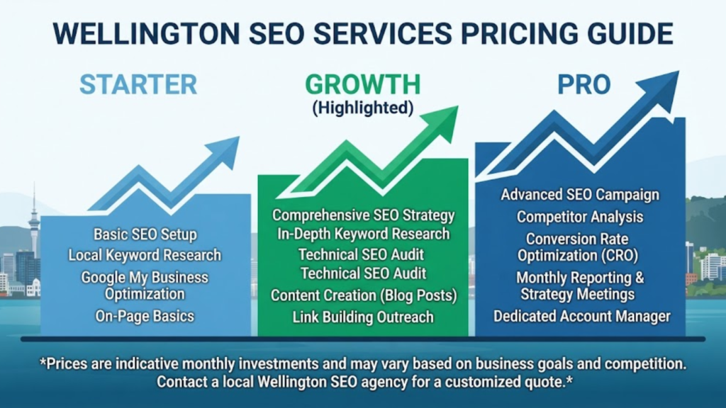 Wellington local SEO — business appearing prominently in Google local search results for Wellington customers