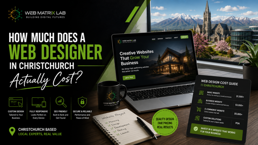 Professional business website design for Christchurch companies