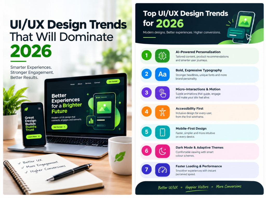 User-centred UI UX web development for intuitive and accessible websites